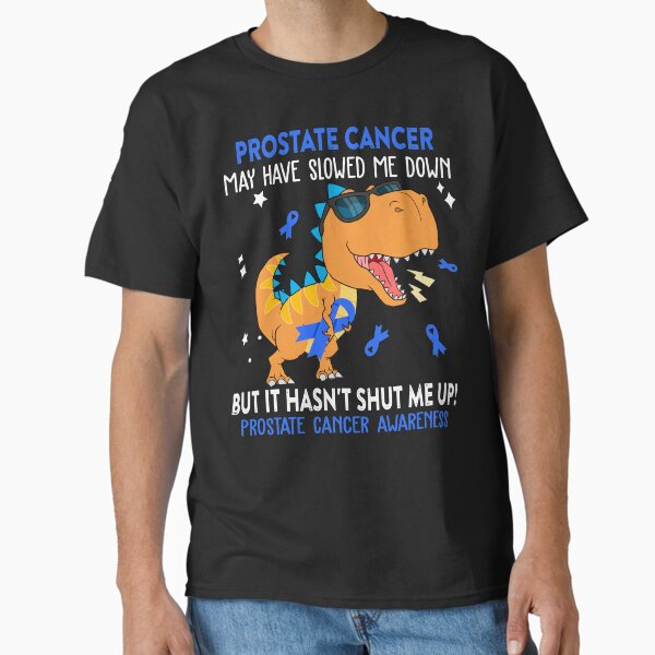 Vista previa del artículo con la obra «Regalo del guerrero del cáncer de próstata del amante de los dinosaurios de la conciencia del cáncer de próstata», diseñado y vendido por Sabfit.