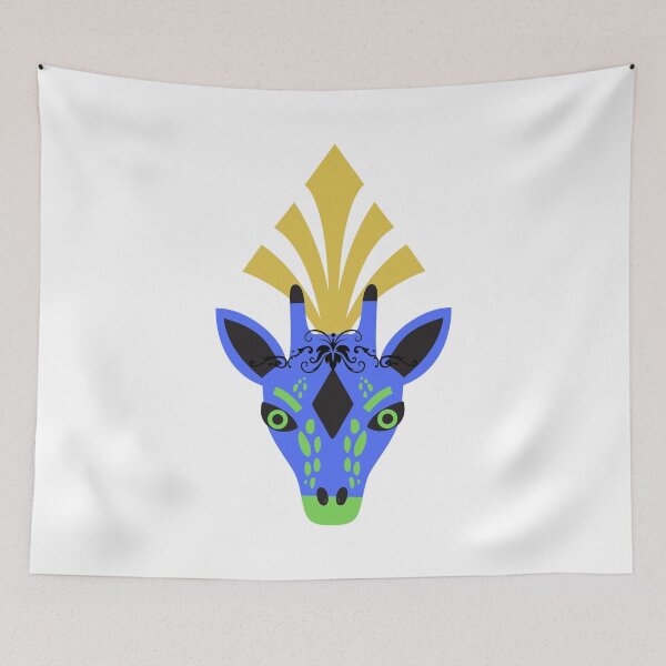 Aperçu de l'œuvre Girafe décorée de bijoux créée et vendue par KQ1985.