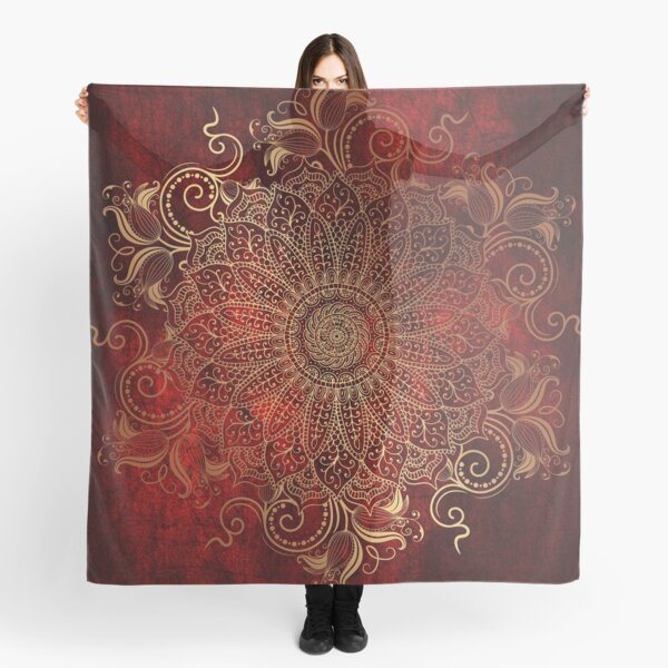 Golden Mandala Scarf