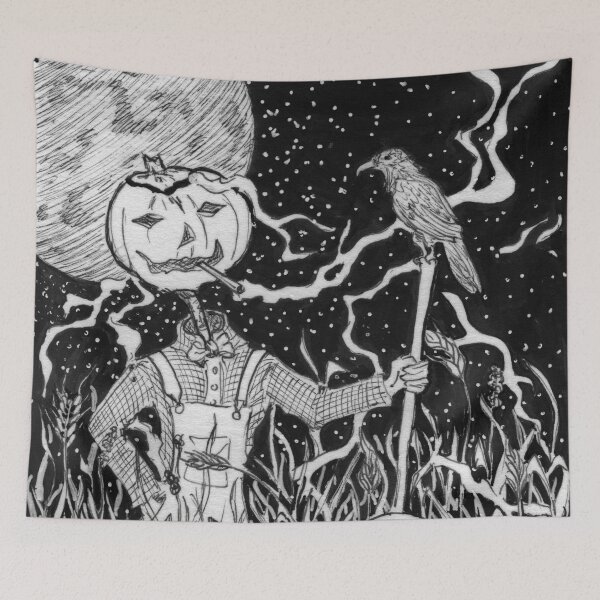 Item preview, Grumpy Pumpkinhead designed and sold by paintingbetween.