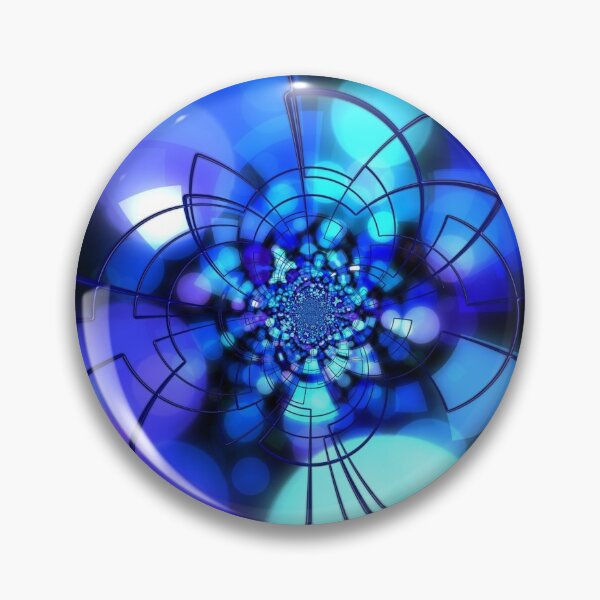 Artikelvorschau, Deep Bright & Intense Blue Fractal Design entworfen und verkauft von EarthArtDesigns.