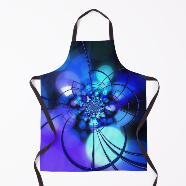 Aperçu de l'œuvre Conception fractale bleu vif et intense créée et vendue par EarthArtDesigns.