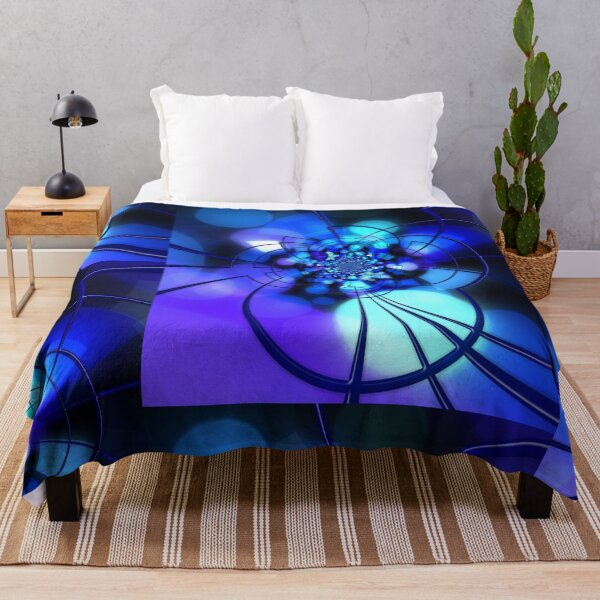 Artikelvorschau, Deep Bright & Intense Blue Fractal Design entworfen und verkauft von EarthArtDesigns.