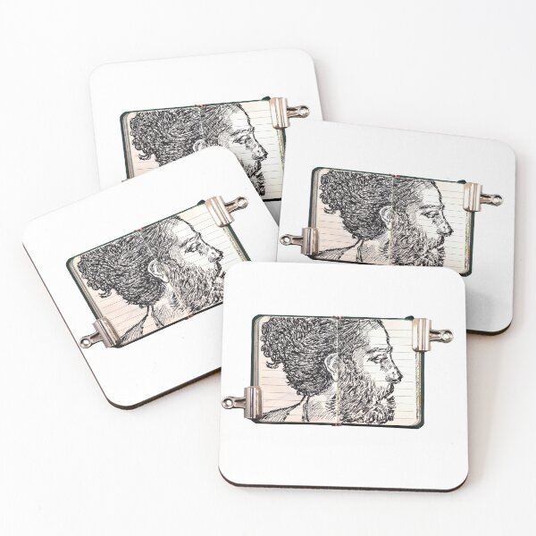 Item preview, BEARDED MAN'S PROFILE DRAW  designed and sold by tiny-sketchbook.