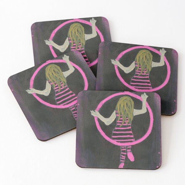Item preview, Pink Aerial Hoop Woman designed and sold by MyraLynneArt.