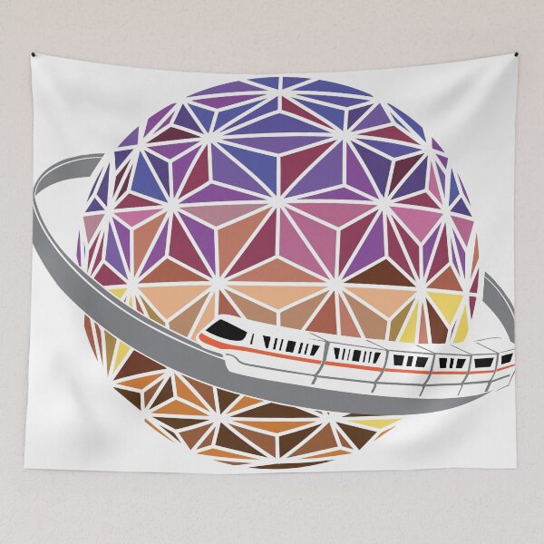 Item preview, Spaceship Saturn With Orange Monorail designed and sold by MedievalMagic.