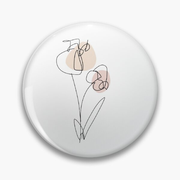 Item preview, Line Art Flowers designed and sold by bleuprints.