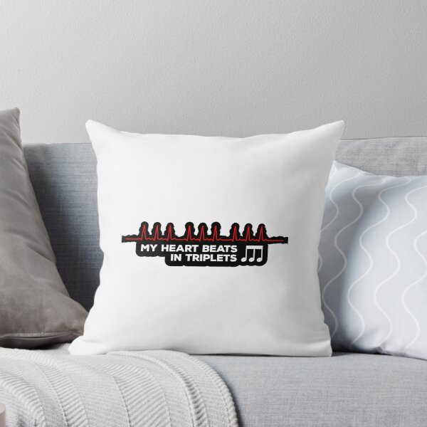 Item preview, My Heart Beats in Triplets - for Musicians and Drummers (white text bordered) designed and sold by Kendall Anderson.