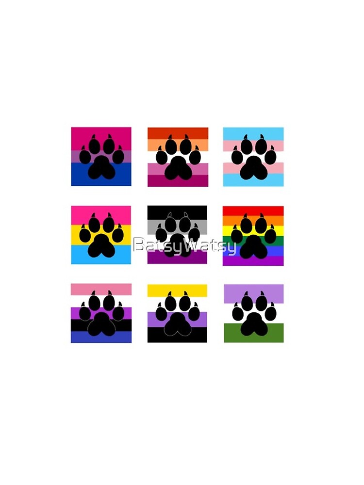 Thumbnail 4 of 4, iPhone Case, LGBTQ+ PAW PRIDE designed and sold by BatsyWatsy.