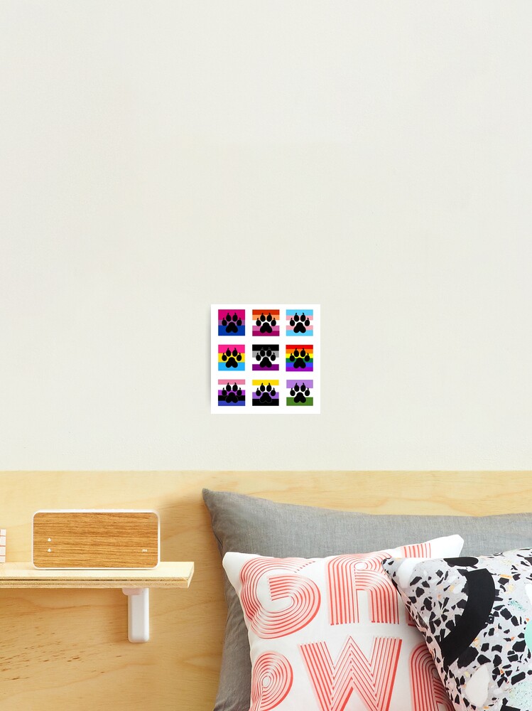 Thumbnail 2 of 3, Photographic Print, LGBTQ+ PAW PRIDE  designed and sold by BatsyWatsy.