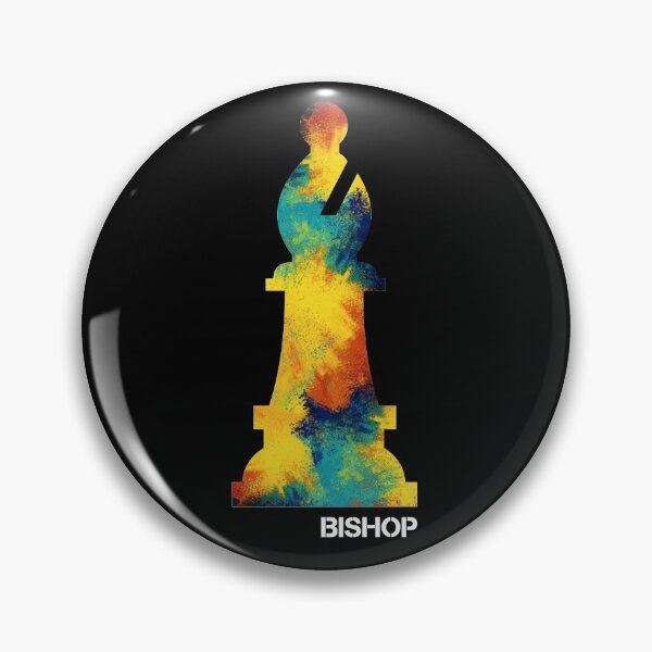 Artikelvorschau, Bishop Chess Piece Farbspritzer entworfen und verkauft von Koi-Art.