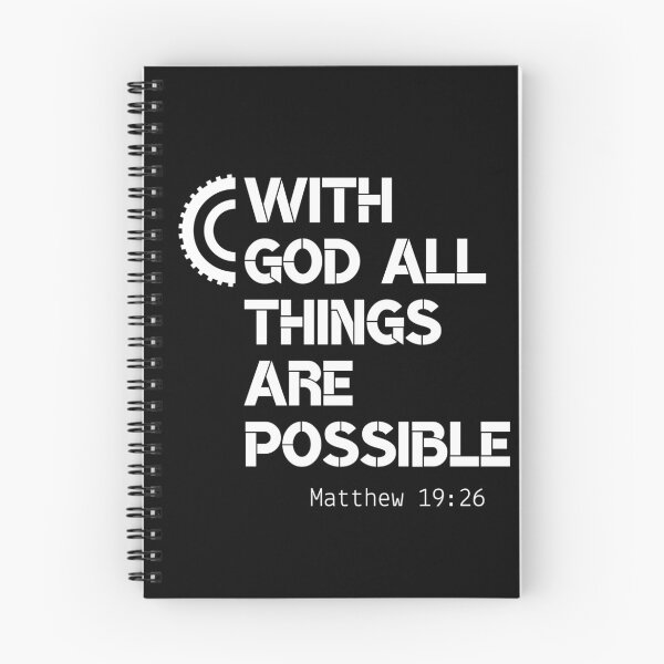 Item preview, With God All Things Are Possible| Matthew 19:26 designed and sold by LoveGen.
