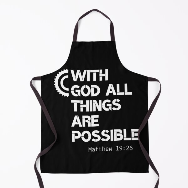 Item preview, With God All Things Are Possible| Matthew 19:26 designed and sold by LoveGen.