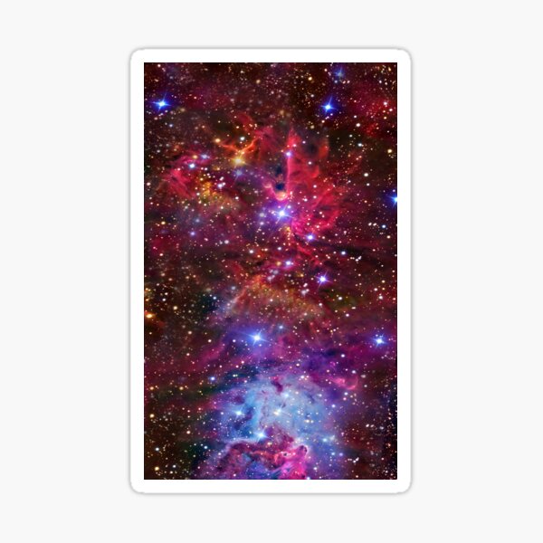 Flying Fox Nebula, Lost in Space, Galaxy Adventures, Stargazing Sticker