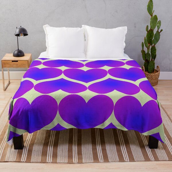 Aperçu de l'œuvre Coeurs, coeurs, coeurs - Violet et Indigo créée et vendue par RawSunArt.