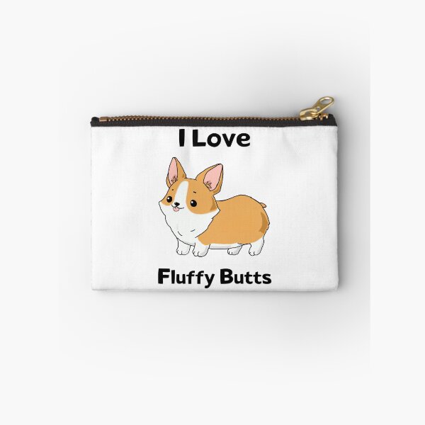 Item preview, I Love Fluffy Butts - Corgi designed and sold by sugarclip.