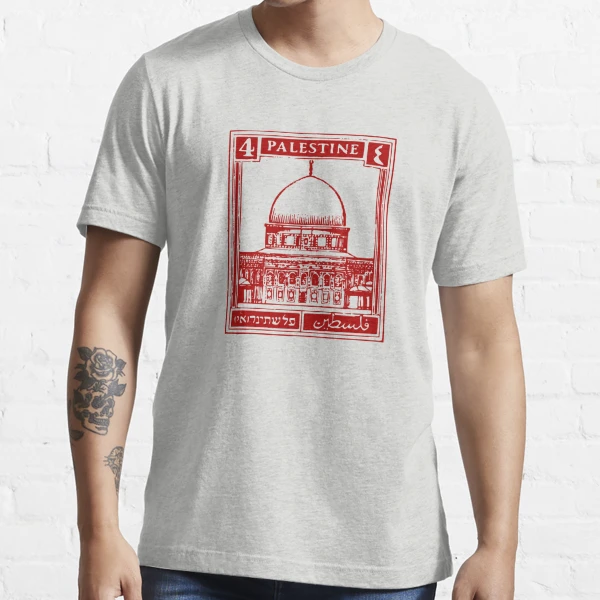 Palestine Vintage Stamp Snow Washed OVERSIZED T-shirt - Final Sale