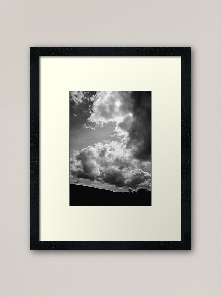 Thumbnail 2 of 7, Framed Art Print, Contrasty Clouds designed and sold by ShinyPhoto.