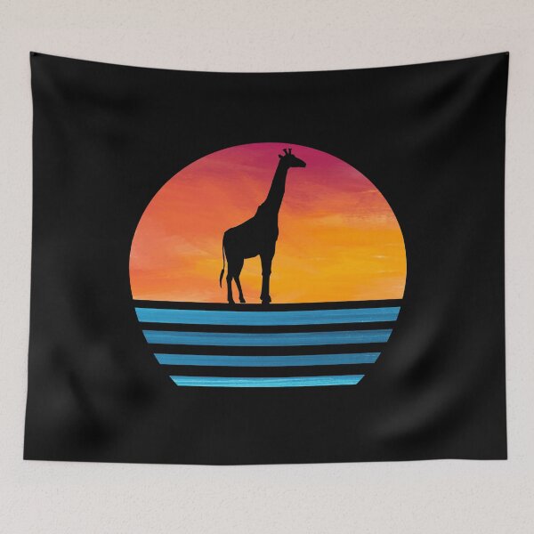 Item preview, funny giraffe lover vintage silhouette gifts designed and sold by alaechamlal.