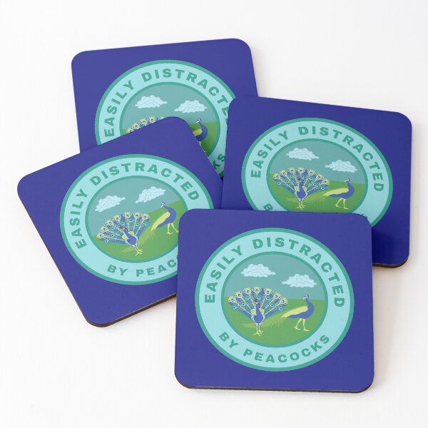 Item preview, Easily distracted by Peacocks designed and sold by fev-rocks.
