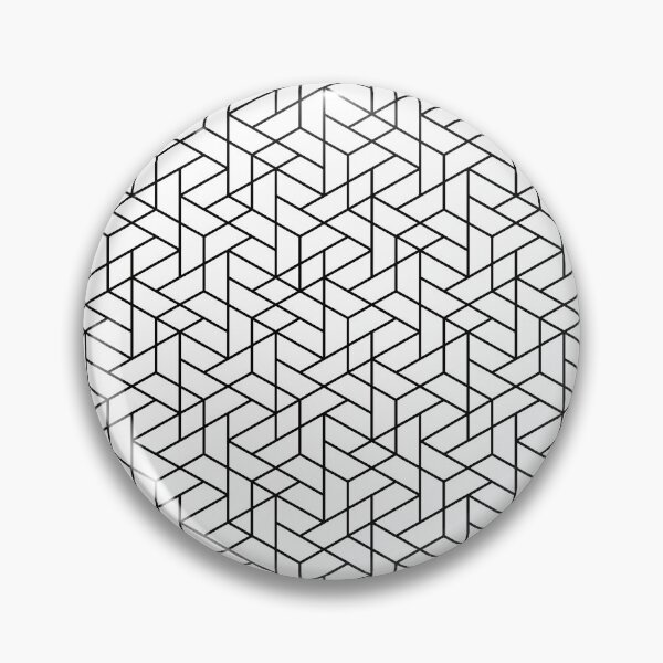 Item preview, Black And White Geometric Line Pattern designed and sold by virillanissa.