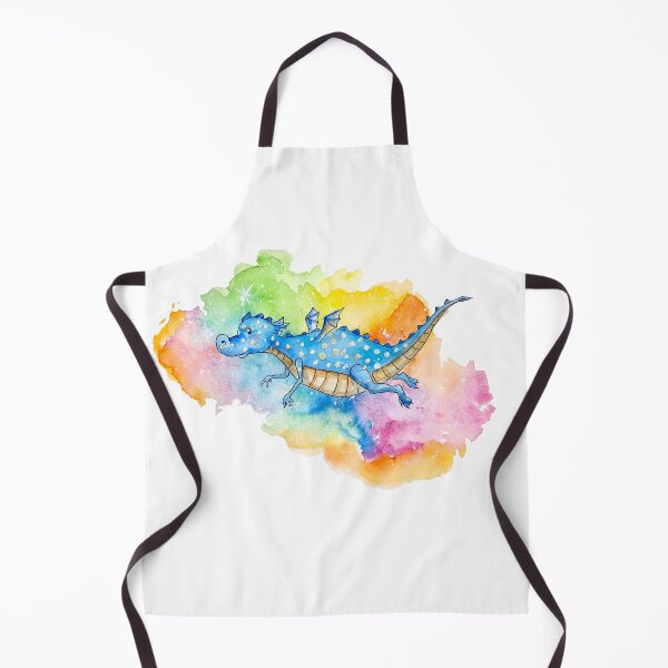 Item preview, Colorful watercolor dragon designed and sold by Pappzauber.