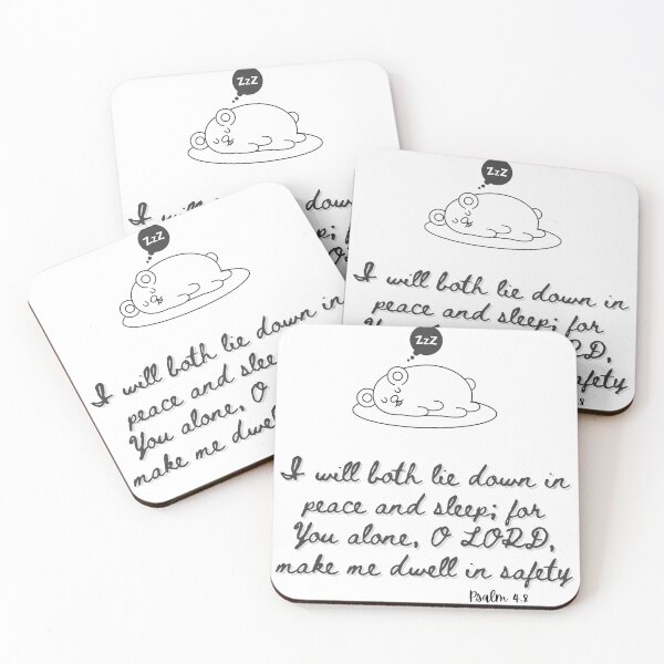 Item preview, Psalm 4:8 | Sleepy Bear designed and sold by LoveGen.