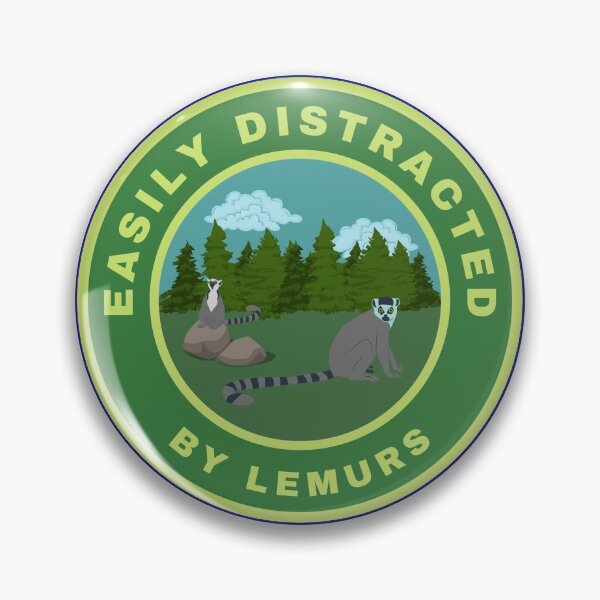 Item preview, Easily distracted by Lemurs designed and sold by fev-rocks.