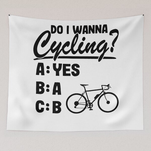 Item preview, Do I Wanna Cycling? Bicycle Quote Funny Cyclist Biking Gift designed and sold by Stronzi.