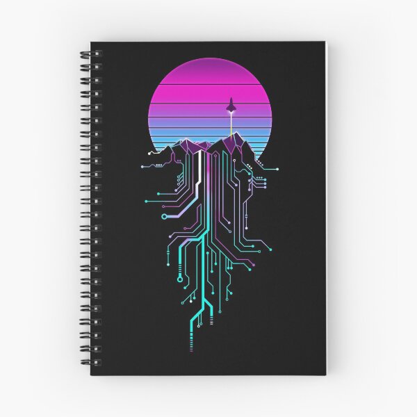 Item preview, Vaporwave Aesthetic Cyberpunk Mountain Sunset designed and sold by forge22.