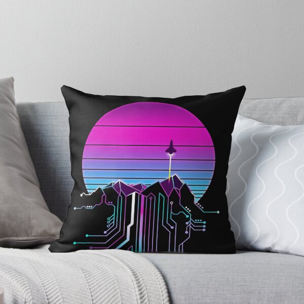 Item preview, Vaporwave Aesthetic Cyberpunk Mountain Sunset designed and sold by forge22.