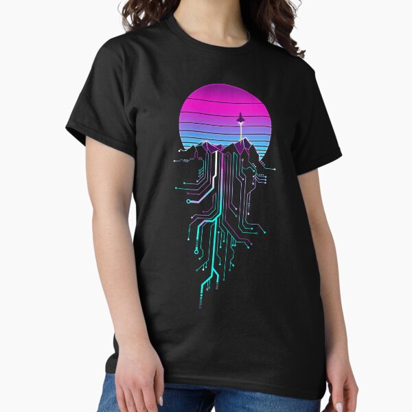 Item preview, Vaporwave Aesthetic Cyberpunk Mountain Sunset designed and sold by forge22.