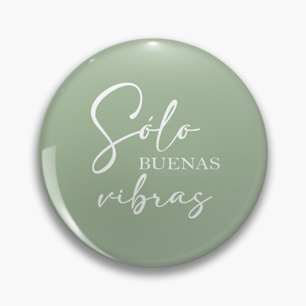 Item preview, Sólo buenas vibras, spanish motivational quote designed and sold by Aryam Quotes.