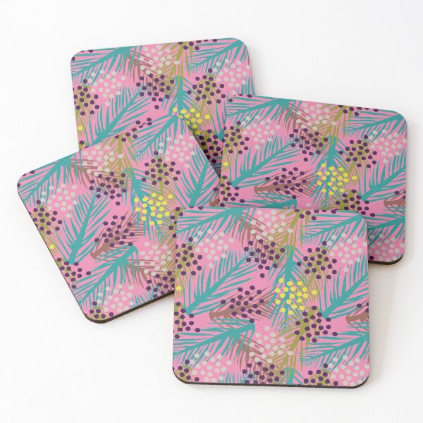 Item preview, Palm Springs retro tropics palm berry leaf power pattern green  neutral   designed and sold by Melanie-Palmer.