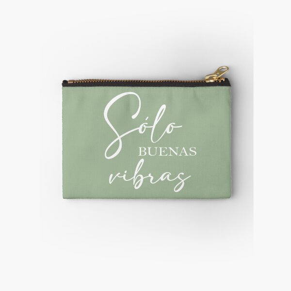 Item preview, Sólo buenas vibras, spanish motivational quote designed and sold by Aryam Quotes.