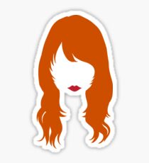 Jenny Lewis Hair & Lips Sticker