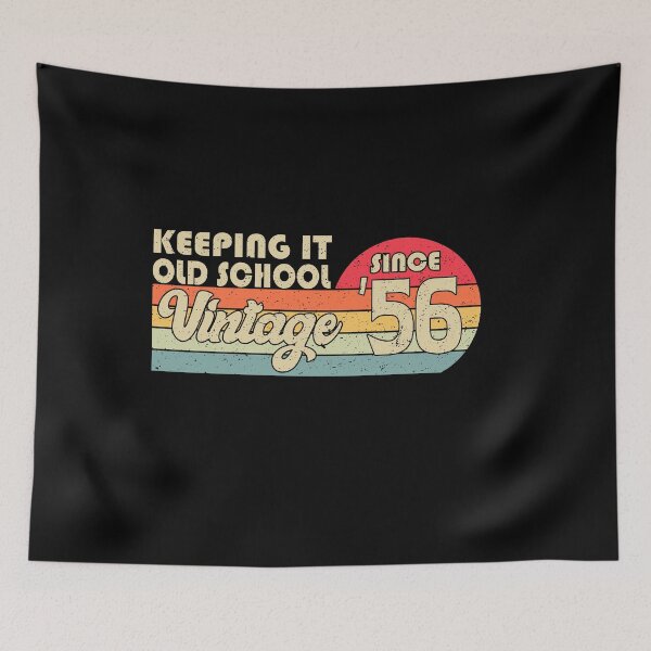 Item preview, 1956 Vintage, Keeping It Old School Since '56 Retro Birthday designed and sold by YAHIA-14.