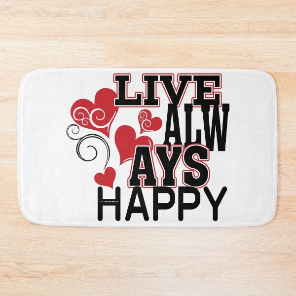 Item preview, Live always happy heart designed and sold by Vectshirt-shop.