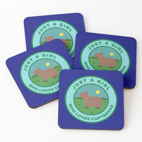 Item preview, Just a girl who loves Capybaras designed and sold by fev-rocks.