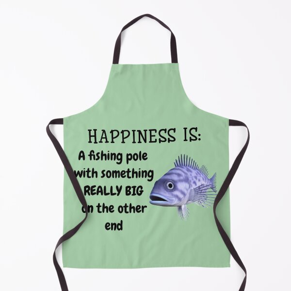 Item preview, Happiness is a Fishing Pole and a Big Fish designed and sold by Twittlefish.