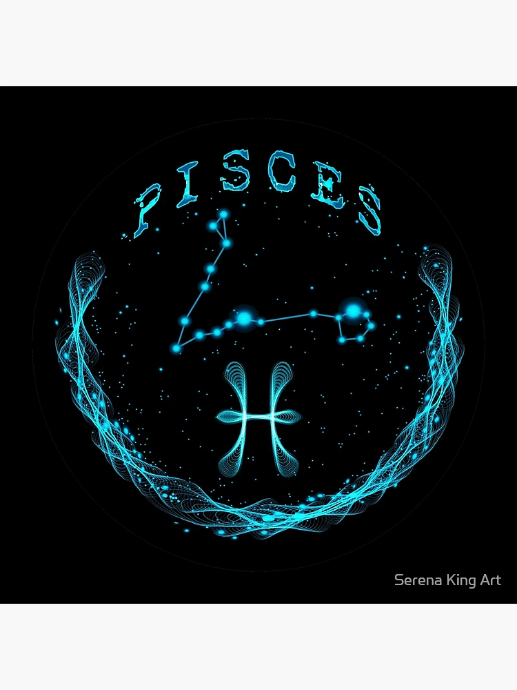 Pisces Zodiac Symbol Constellation 03 Art Board Print