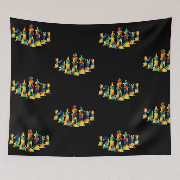 Item preview, Chess Pieces Color Splash designed and sold by Koi-Art.