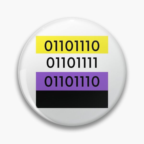 Item preview, Non in Binary on the Non-binary flag designed and sold by autisticcreator.