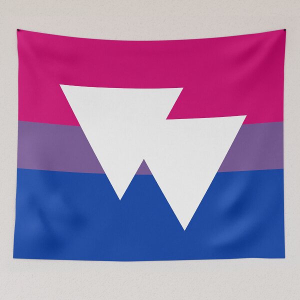 Item preview, Bisexual Pride Symbol Flag designed and sold by identipride.