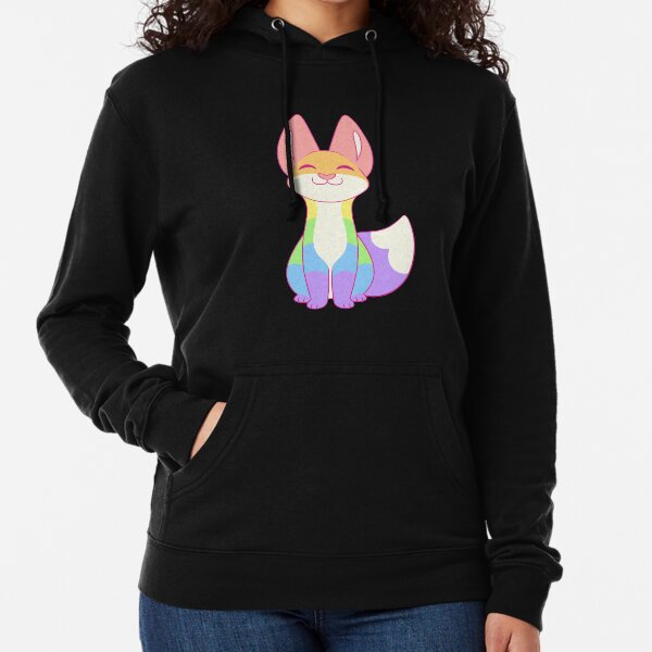 Gay Pride Fox Lightweight Hoodie