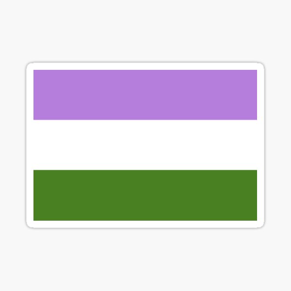 Queer Pride Flag Genderqueer Pride Flag Sticker By Identipride 2479