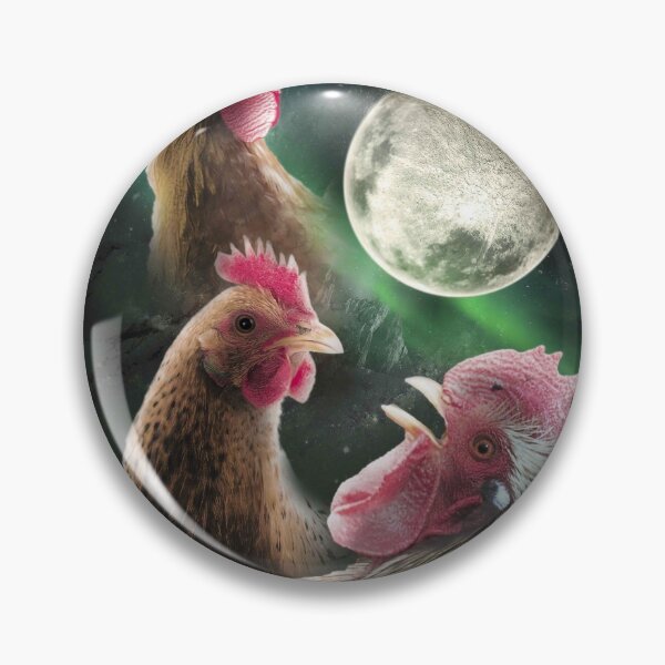 Item preview, 3 Chicken Moon, Wolf Chickens, Wolves Howling designed and sold by SkylerJHill.