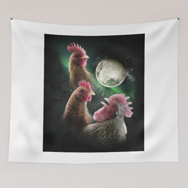 Item preview, 3 Chicken Moon, Wolf Chickens, Wolves Howling designed and sold by SkylerJHill.