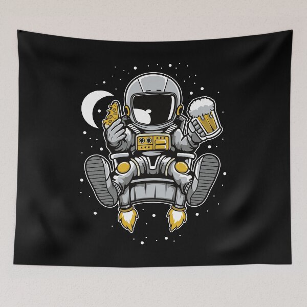 Item preview, Astronaut Pizza Beer - Funny Outer Space Lovers designed and sold by Desteroids.