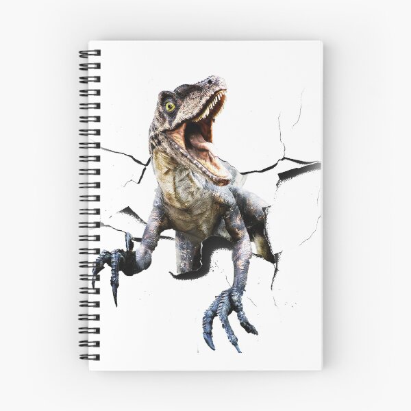 Item preview, Funny Raptor Dinosaur Poking Head, Cracked Wall designed and sold by SkylerJHill.